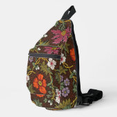 Victorian Botanical Drawing Floral Accessory Pouch Crossbody Bag (Rechte Ecke)