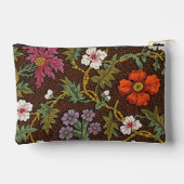 Victorian Botanical Drawing Floral Accessory Pouch Zubehörtasche (Rückseite)