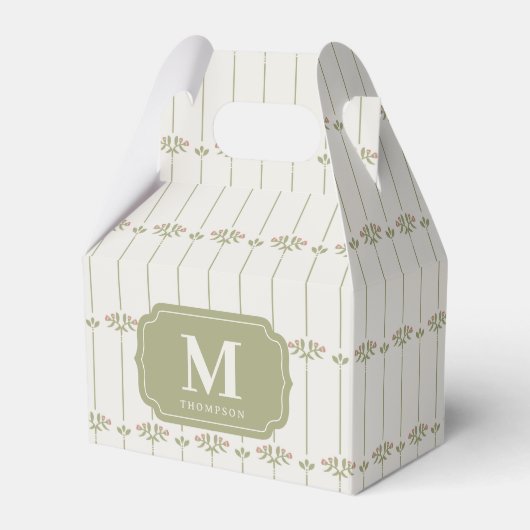 Victorian Botanical Traditional Stripes Geschenkschachtel (Vorderseite)