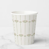 Victorian Botanical Traditional Stripes Pappbecher (Links)