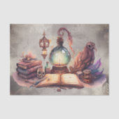 Victorian Boudoir | Antique Desk with Crystal Ball Seidenpapier (Vorderseite)