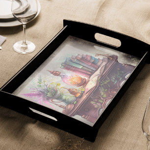 Victorian Boudoir   Old Witch Desk and Spellbooks Seidenpapier