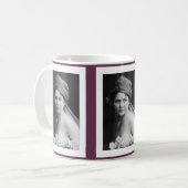 Victorian Bride in black and white Kaffeetasse (Vorderseite Links)