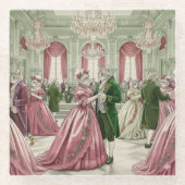 Victorian Cat Ball Glass Coaster Glasuntersetzer (Vorderseite)