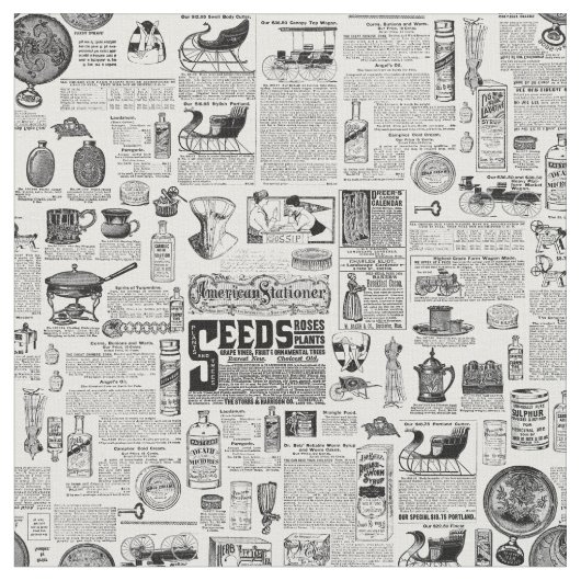 victorian catalog black white antique toile stoff (Nahaufnahme)