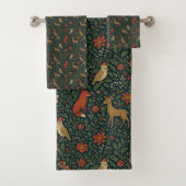 Victorian Christmas Animal & Botanical  Badhandtuch Set (Insitu)
