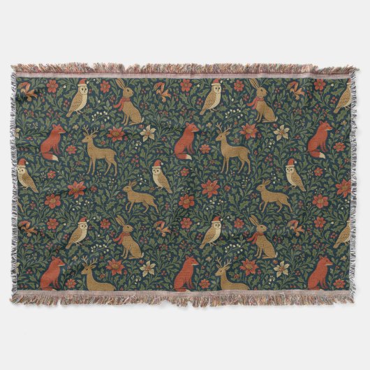 Victorian Christmas Animal & Botanical  Decke (Vorderseite)