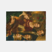 Victorian Christmas Blanket – Caroling by Fireligh Fleecedecke (Vorderseite (Horizontal))