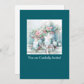 Victorian Christmas Celebration Invitation Einladung (Vorne/Hinten)