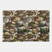 Victorian Christmas Elegance  Geschirrtuch (Horizontal)
