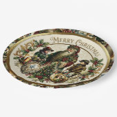 Victorian Christmas Elegance  Pappteller (Schrägansicht)