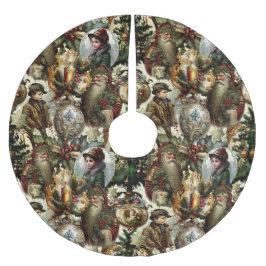 Victorian Christmas Elegance  Polyester Weihnachtsbaumdecke