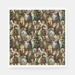 Victorian Christmas Elegance  Serviette