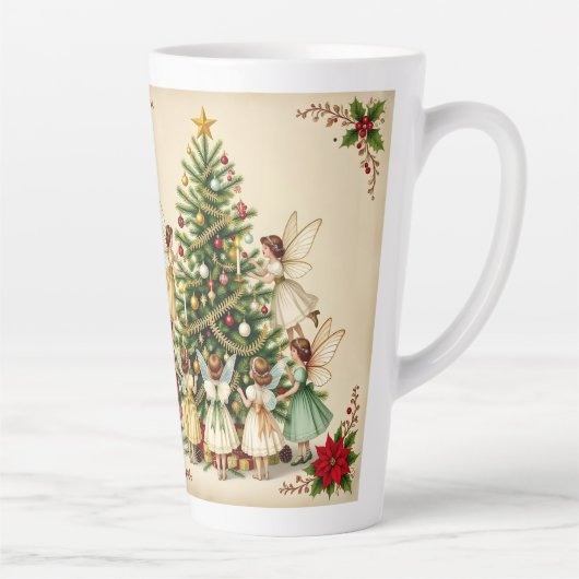 Victorian Christmas Fairy Gathering Milchtasse (Rechts)