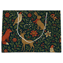 Victorian Christmas Floral  Große Geschenktüte