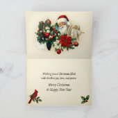 Victorian Christmas Portrait Karte (Innenseite)