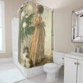 Victorian Christmas Retro Vintage Holiday Duschvorhang (Beispiel)