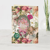 Victorian Christmas Sparkle Feiertagskarte (Rückseite)