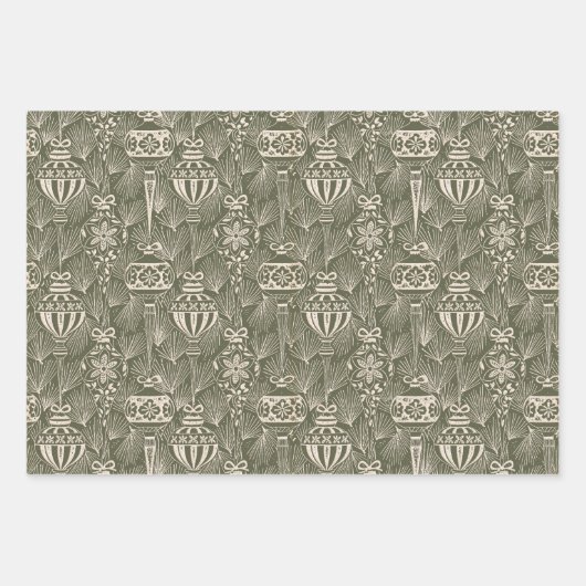 Victorian Christmas Sparkle Geschenkpapier Set (Vorderseite 2)