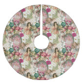 Victorian Christmas Sparkle Polyester Weihnachtsbaumdecke (Vorderseite)