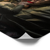 Victorian Christmas Tea Party Poster (Ecke)