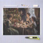 Victorian Christmas Tea Party Seidenpapier (Handwerk)