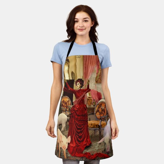 Victorian Circe Schürze (Getragen)