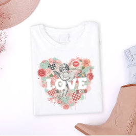 Victorian Coquette Cherub Angel Aesthetic Heart T-Shirt