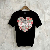 Victorian Coquette Cherub Angel Aesthetic Heart T-Shirt