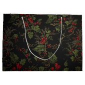 Victorian Crimson Xmas Gift Bag Große Geschenktüte (Rückseite)