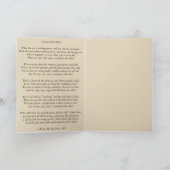 Victorian cycling poem inside card karte (Innenseite)