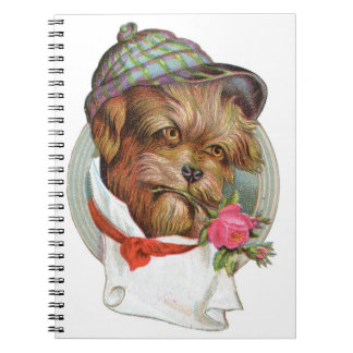 Victorian Dog Spiral Photo Notebook Notizblock