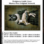 Victorian Dressed Wolf Holding Lamb ES7L Decoupage Seidenpapier