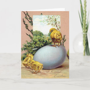 Victorian Easter Ephemera Feiertagskarte