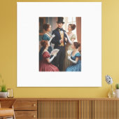 Victorian elegant soiree leinwanddruck (Insitu (Wohnzimmer))