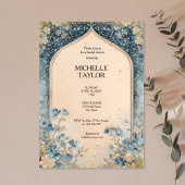 Victorian Enchanted Garden Elegant Floral Bridal Einladung