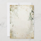 Victorian Enchanted Garden Elegant Floral Bridal Einladung (Rückseite)