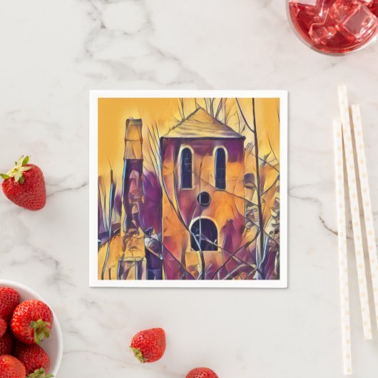 VICTORIAN ENGLAND BUILDING SERVIETTE (Beispiel)