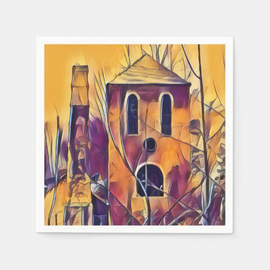 VICTORIAN ENGLAND BUILDING SERVIETTE (Vorderseite)