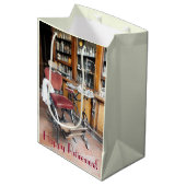 VICTORIAN ENGLAND MITTLERE GESCHENKTÜTE (Vorderseite Schrägansicht)