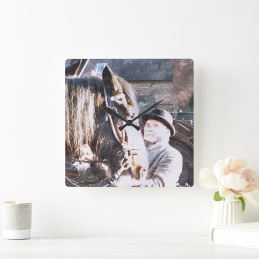 VICTORIAN ENGLAND QUADRATISCHE WANDUHR (Zuhause)