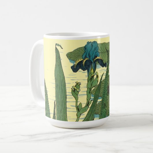 Victorian Era Art Nouveau Frogs on Lily Pads Kaffeetasse (Vorderseite Links)