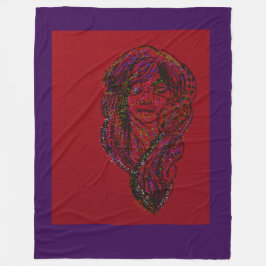 Victorian Era Dreamer Girl Fleecedecke