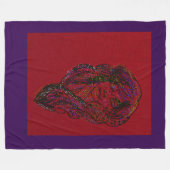 Victorian Era Dreamer Girl Fleecedecke (Vorderseite (Horizontal))