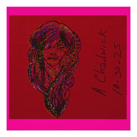 Victorian Era Dreamer Girl Fotodruck (Vorne)