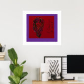 Victorian Era Dreamer Girl Poster (Heimbüro)