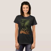 Victorian Era Goblincore Frog Swimming in Moss T-Shirt (Vorne ganz)