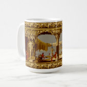 Victorian Era Gothic Revival Style Frieze Kaffeetasse (Vorderseite Links)