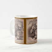 Victorian Era Music Themed Mug Kaffeetasse (Vorderseite Links)