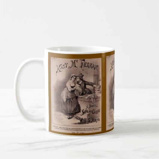Victorian Era Music Themed Mug Kaffeetasse (Links)